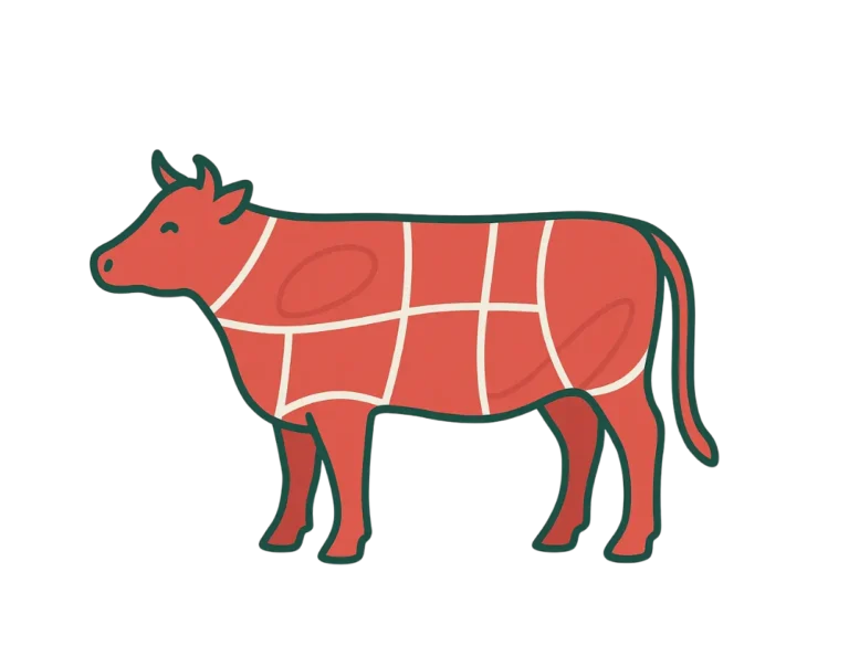 Stickers vache le boeuf sur le toit